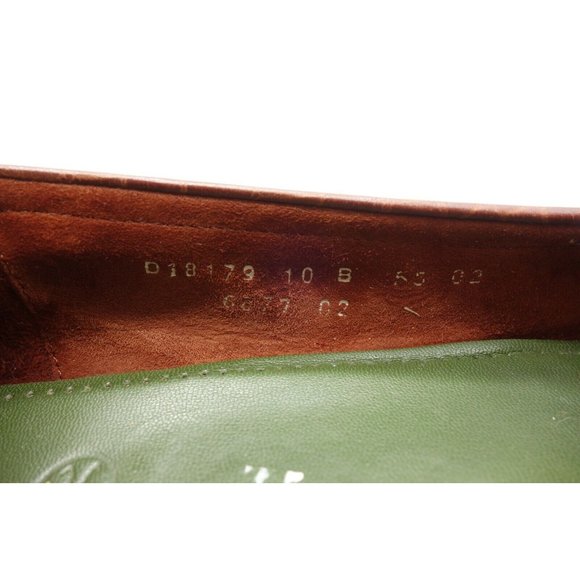 Cole Haan Brown Leather Buckle Toe Slip On Low Heel Flats Shoes Women's 10 B - Picture 3 of 11